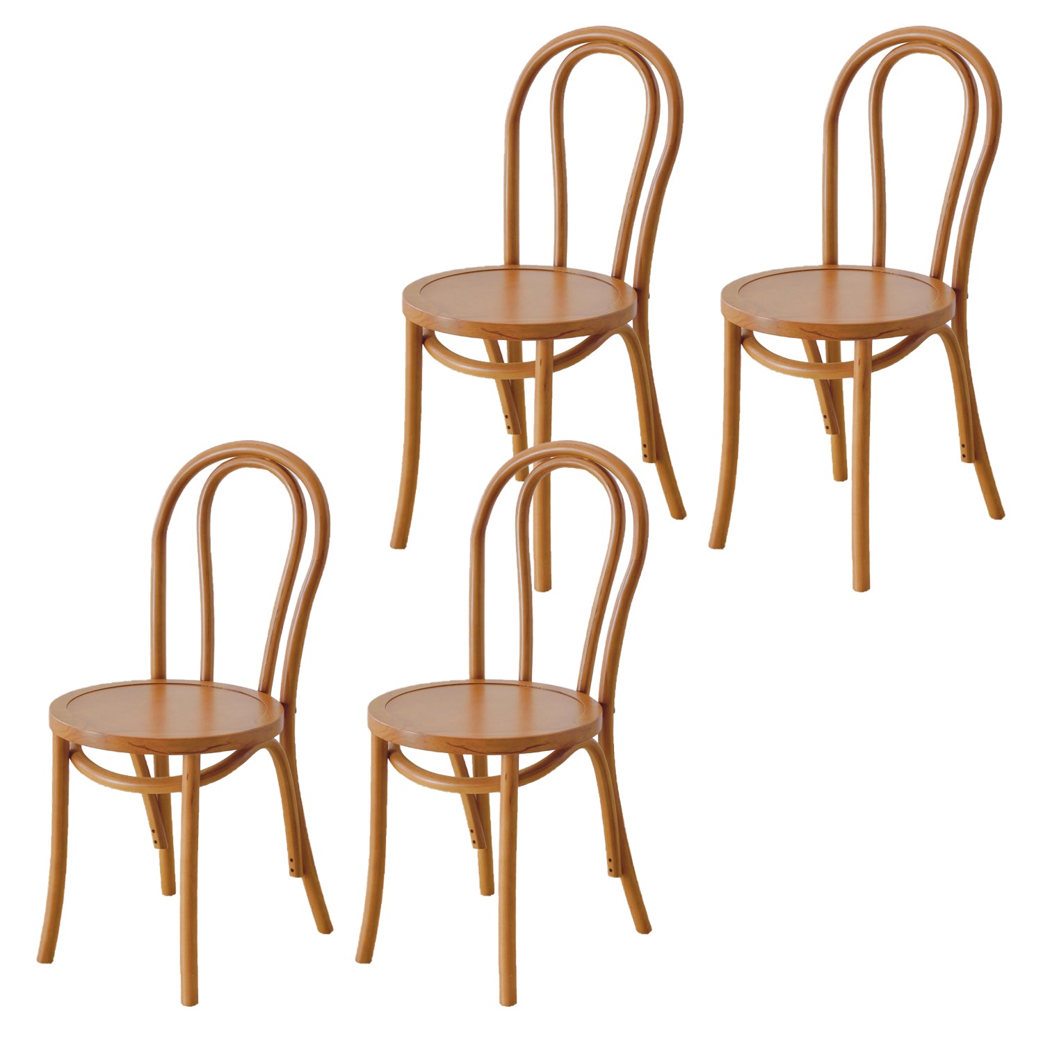 Dining Room Armless Dining Chair Open Back Solid Wood Side Chair