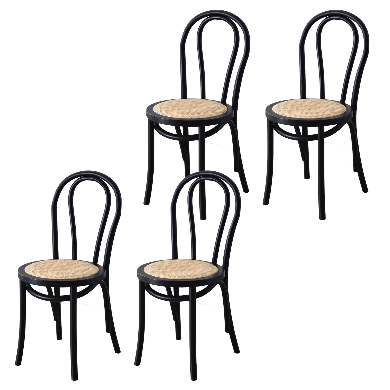 Dining Room Armless Dining Chair Open Back Solid Wood Side Chair