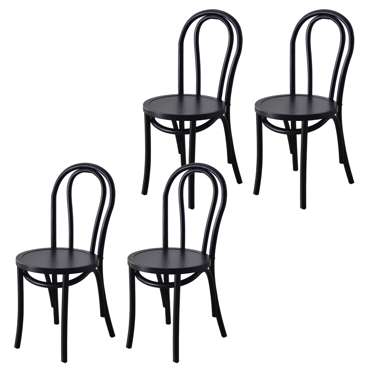 Dining Room Armless Dining Chair Open Back Solid Wood Side Chair