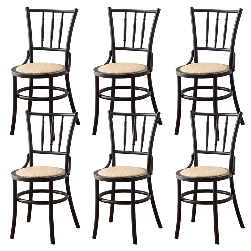 Dining Room Armless Dining Chair Open Back Solid Wood Side Chair