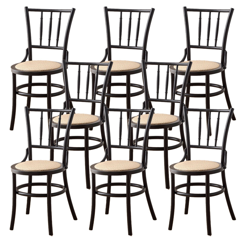 Dining Room Armless Dining Chair Open Back Solid Wood Side Chair