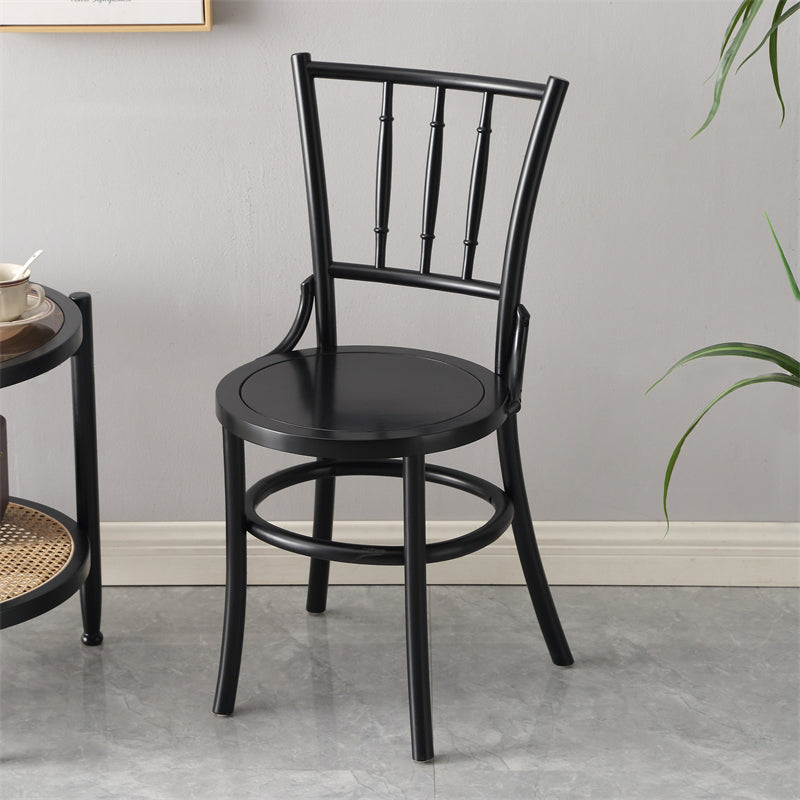 Dining Room Armless Dining Chair Open Back Solid Wood Side Chair