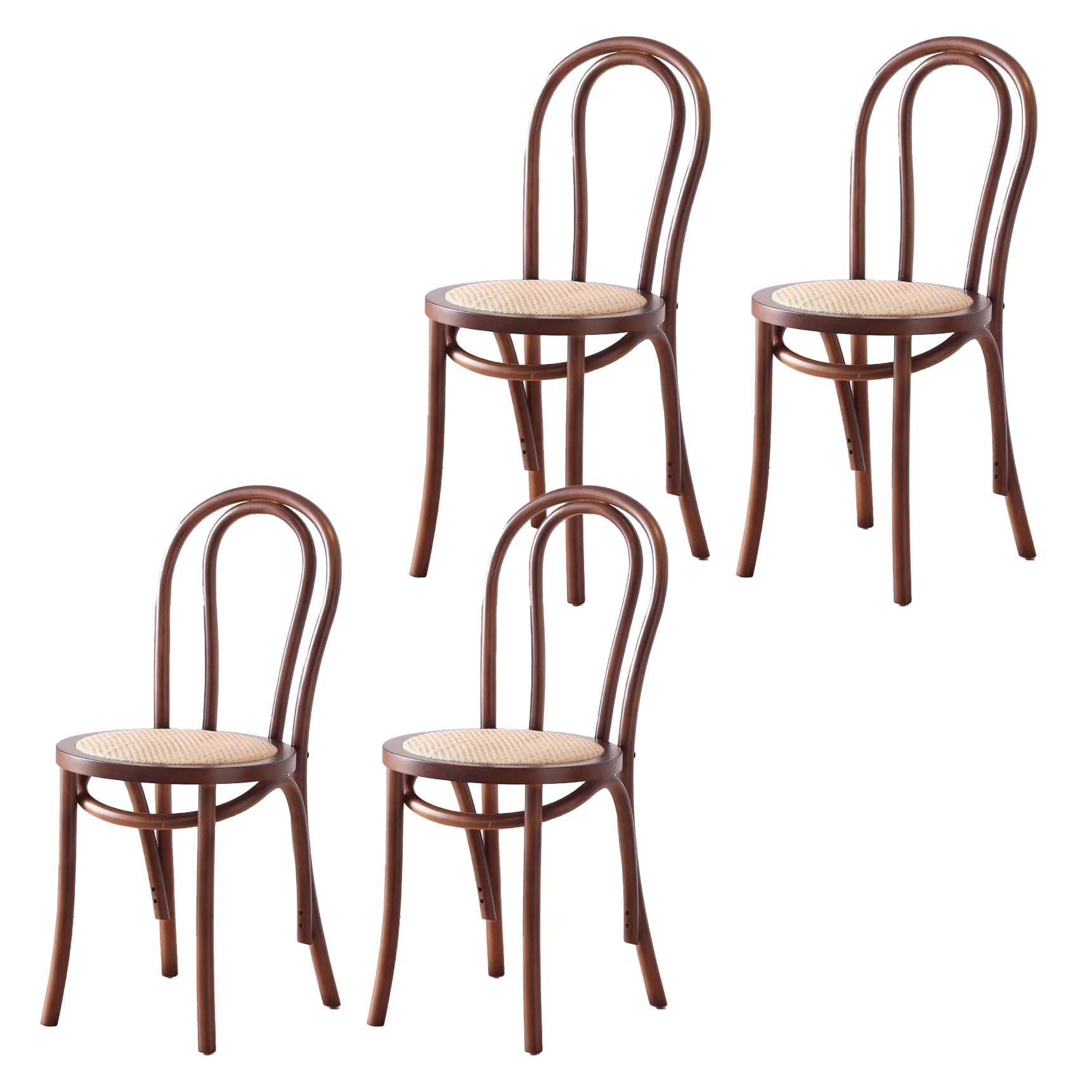 Dining Room Armless Dining Chair Open Back Solid Wood Side Chair