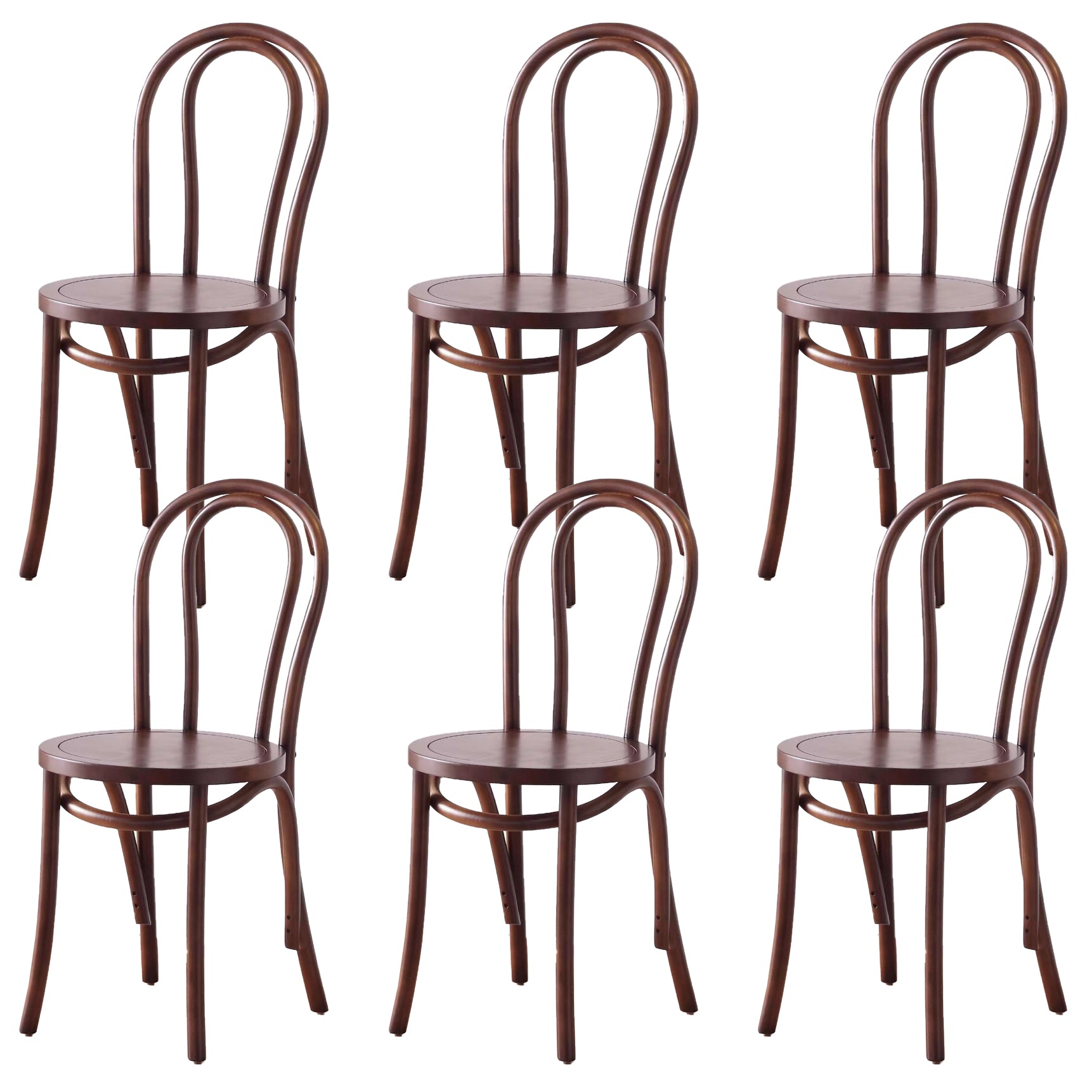 Dining Room Armless Dining Chair Open Back Solid Wood Side Chair