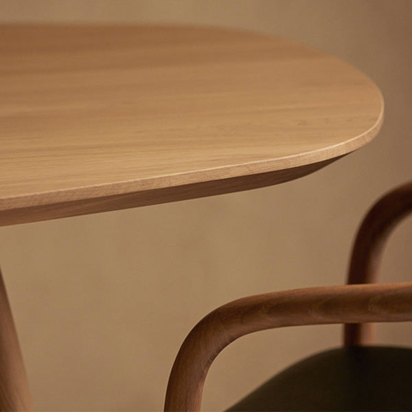 Pine Solid Wood Dining Table Double Pedestal Table for Kitchen