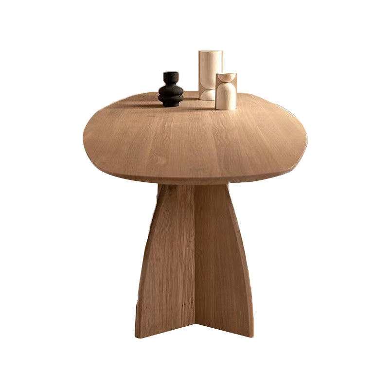 Pine Solid Wood Dining Table Double Pedestal Table for Kitchen