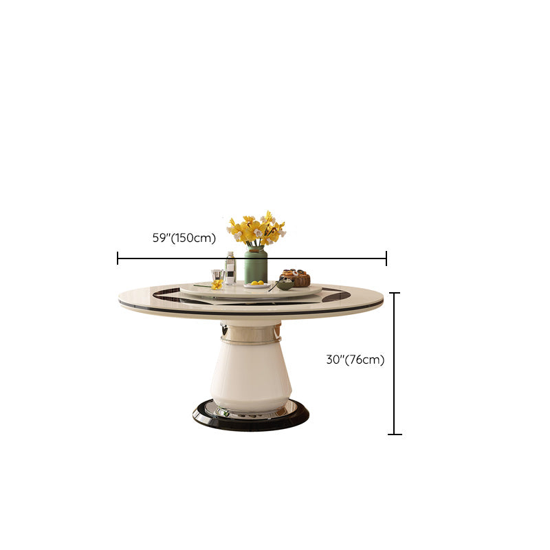 Pedestal Casual Dining Room Kitchen Home Furniture Round Dinner Table
