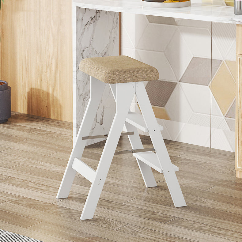 Modern Folding Bar Stool Wooden Backless Bar Stools for Dining Room