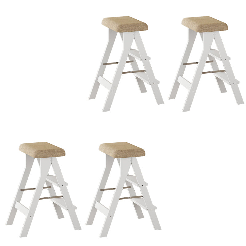 Modern Folding Bar Stool Wooden Backless Bar Stools for Dining Room