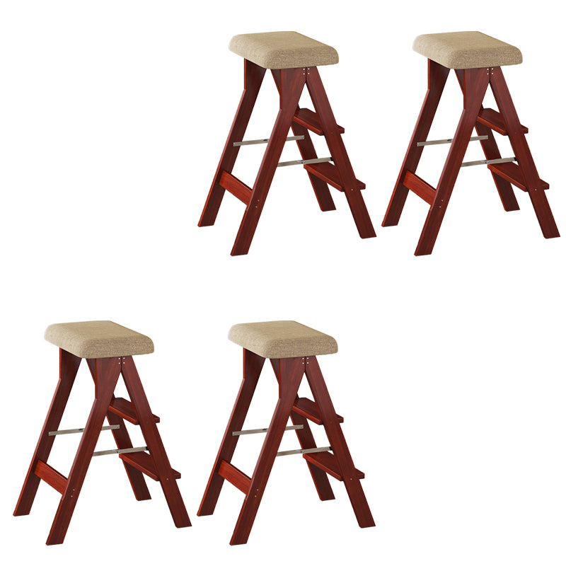 Modern Folding Bar Stool Wooden Backless Bar Stools for Dining Room