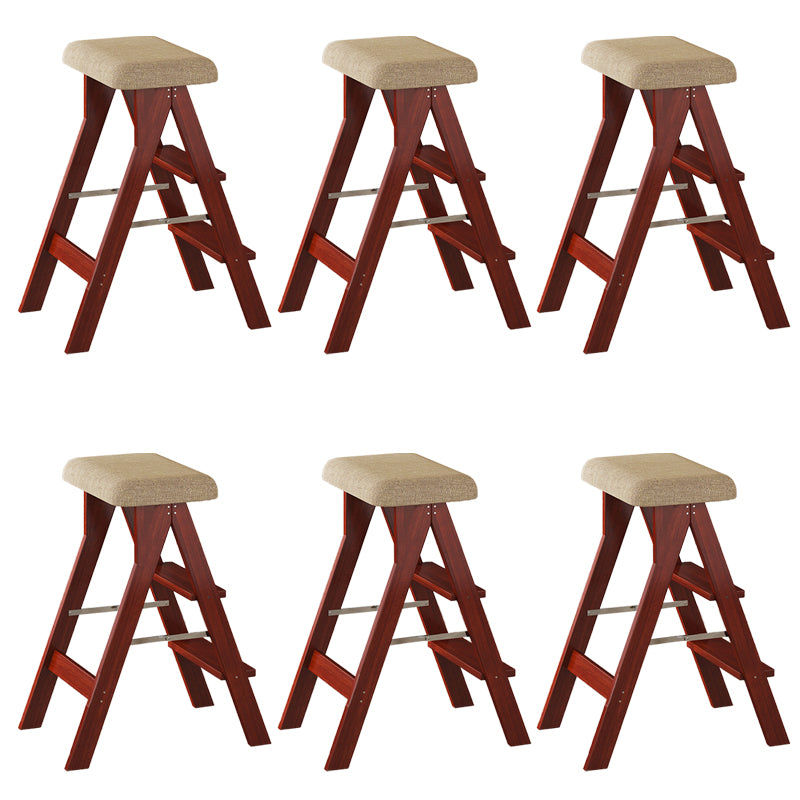 Modern Folding Bar Stool Wooden Backless Bar Stools for Dining Room