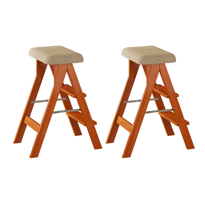 Modern Folding Bar Stool Wooden Backless Bar Stools for Dining Room
