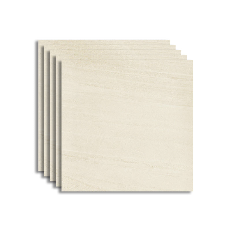 Floor Tile Square Scratch Resistant Ceramic Marble Print Non-Skid Matter Floor Tile