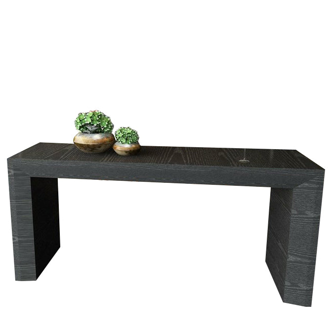 Modern Style Bar Dining Table Rectangle Solid Wood Bar Table for Kitchen