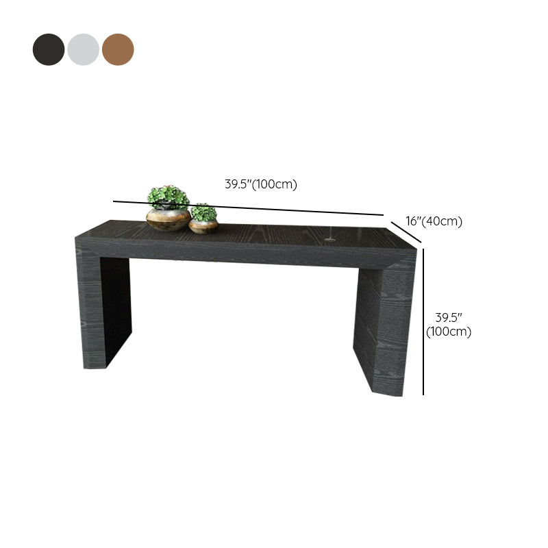 Modern Style Bar Dining Table Rectangle Solid Wood Bar Table for Kitchen