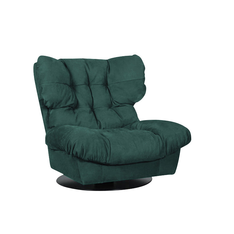 Contemporary Recliner Chair Swivel Base Fabric Indoor Solid Color Standard Recliner