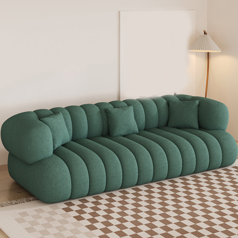 35.43" Wide Sewn Pillow Back Sofa Tuxedo Arm Sofa for Living Room