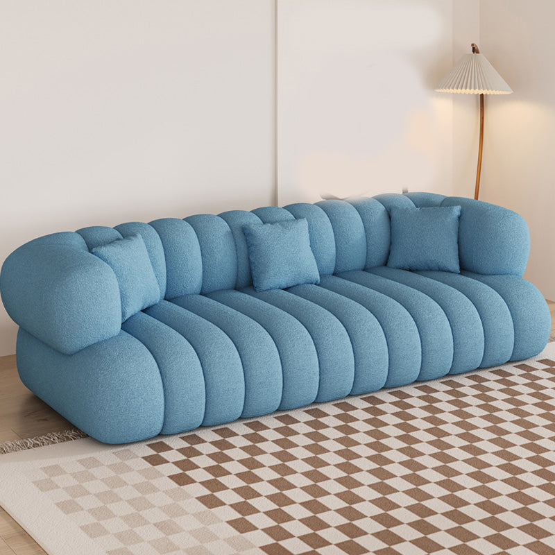 35.43" Wide Sewn Pillow Back Sofa Tuxedo Arm Sofa for Living Room