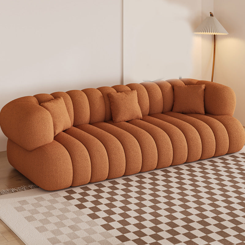 35.43" Wide Sewn Pillow Back Sofa Tuxedo Arm Sofa for Living Room