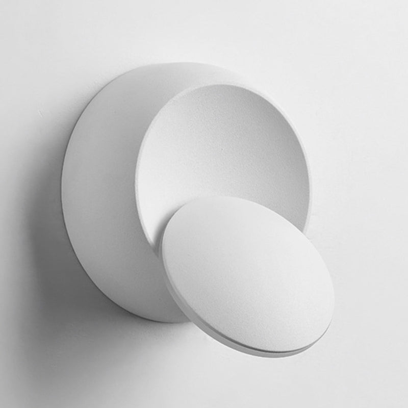 Round Shape Metal Wall Sconces Modern 1-Light Wall Mount Light Fixture