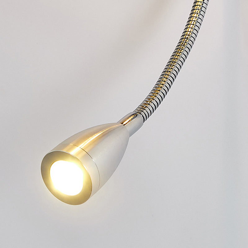 Metal Modern Adjustable Wall Sconce Rectangle Wall Light with Fabric Shade for Bedroom