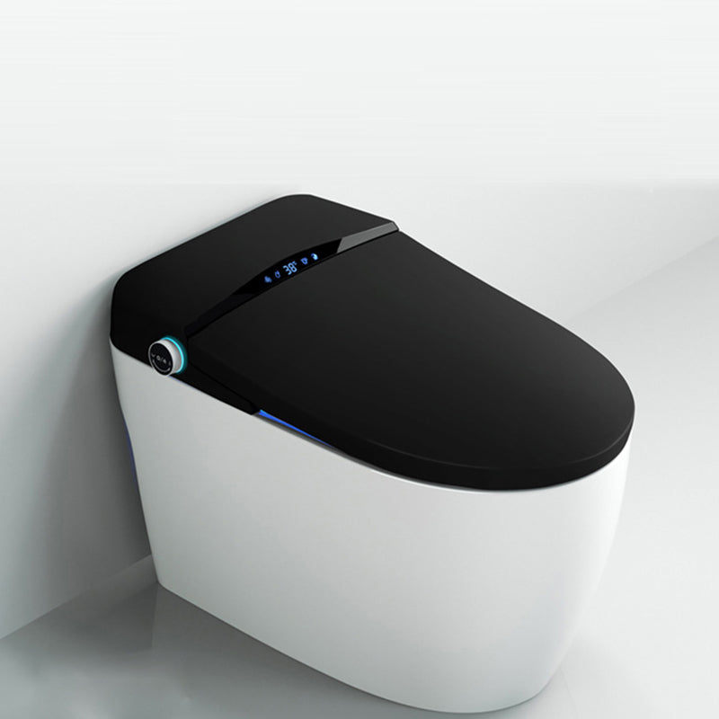 Contemporary Siphon Jet Flush Toilet Heated Seat Included Toilet Bowl for Bathroom