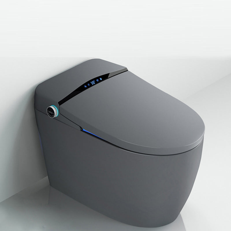 Contemporary Siphon Jet Flush Toilet Heated Seat Included Toilet Bowl for Bathroom