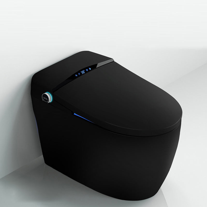 Contemporary Siphon Jet Flush Toilet Heated Seat Included Toilet Bowl for Bathroom