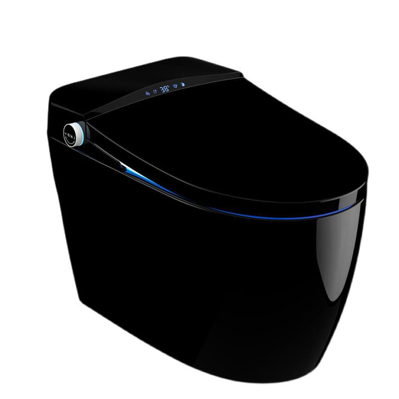 Contemporary Siphon Jet Flush Toilet Heated Seat Included Toilet Bowl for Bathroom