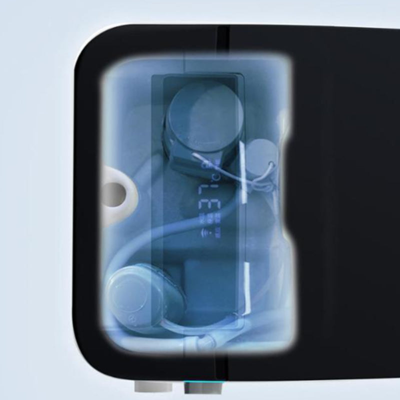 Contemporary Siphon Jet Flush Toilet Heated Seat Included Toilet Bowl for Bathroom