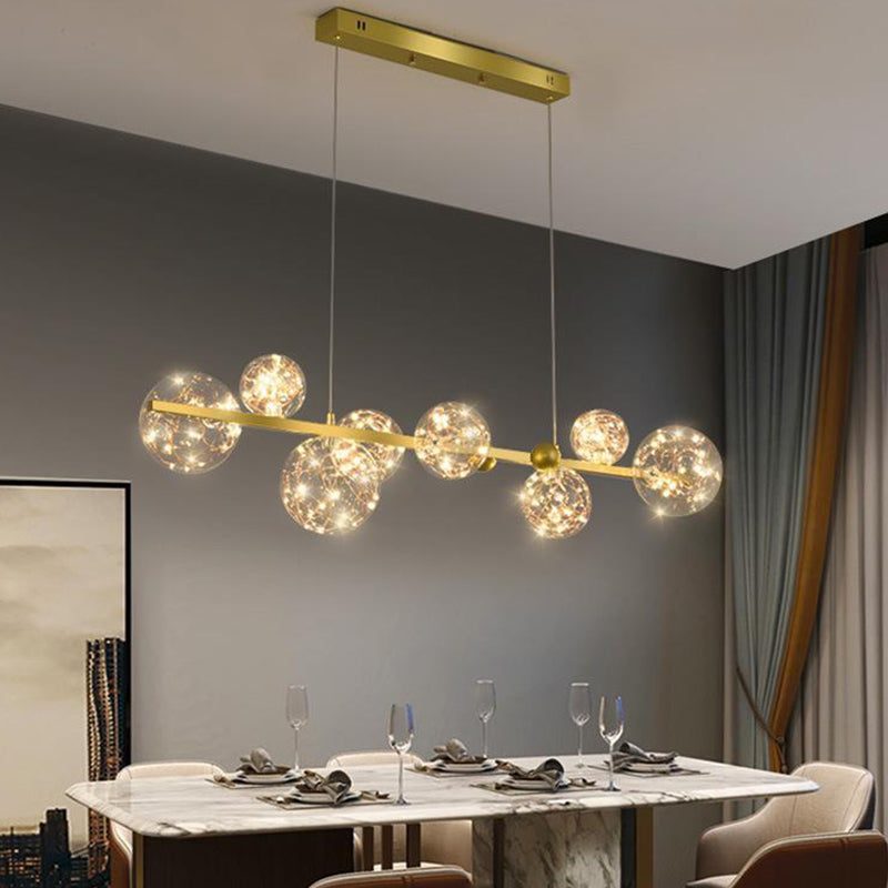 Globe Wall Lighting Modern Glass 8 Lights Rustic Wall Sconces for Kitchen