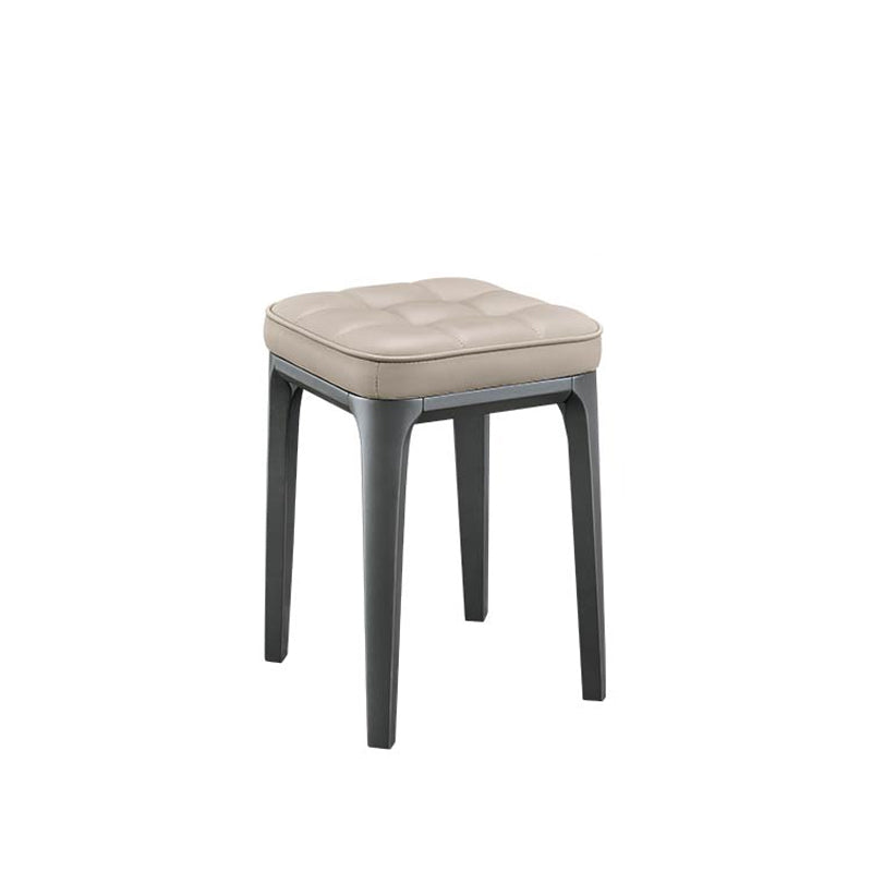 Contemporary Standard Square Leather Standard With Legs for Home