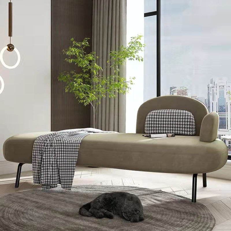 Scandinavian Chaise Lounge Couch Solid Color Chaise Lounge for Bedroom