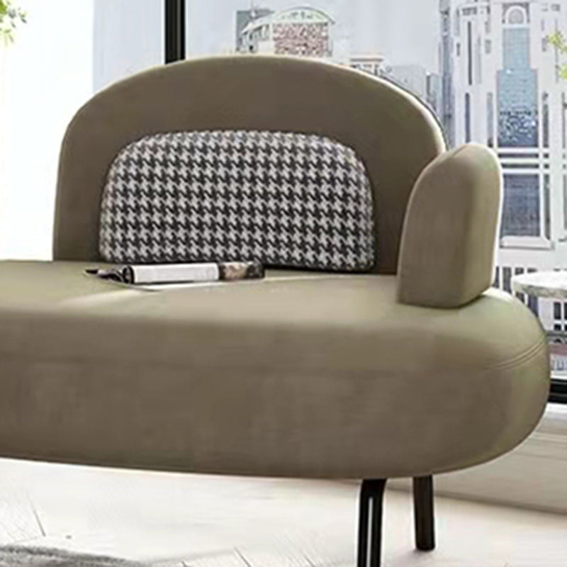 Scandinavian Chaise Lounge Couch Solid Color Chaise Lounge for Bedroom