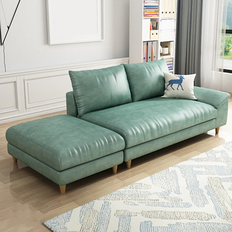 Modern Chaise Lounge Solid Color Chaise Lounge Couch with Pillows