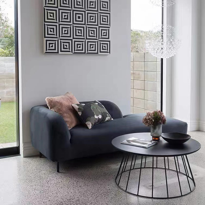Modern Tufted Upholstered Chaise Lounge Couch Velvet Chaise Lounge