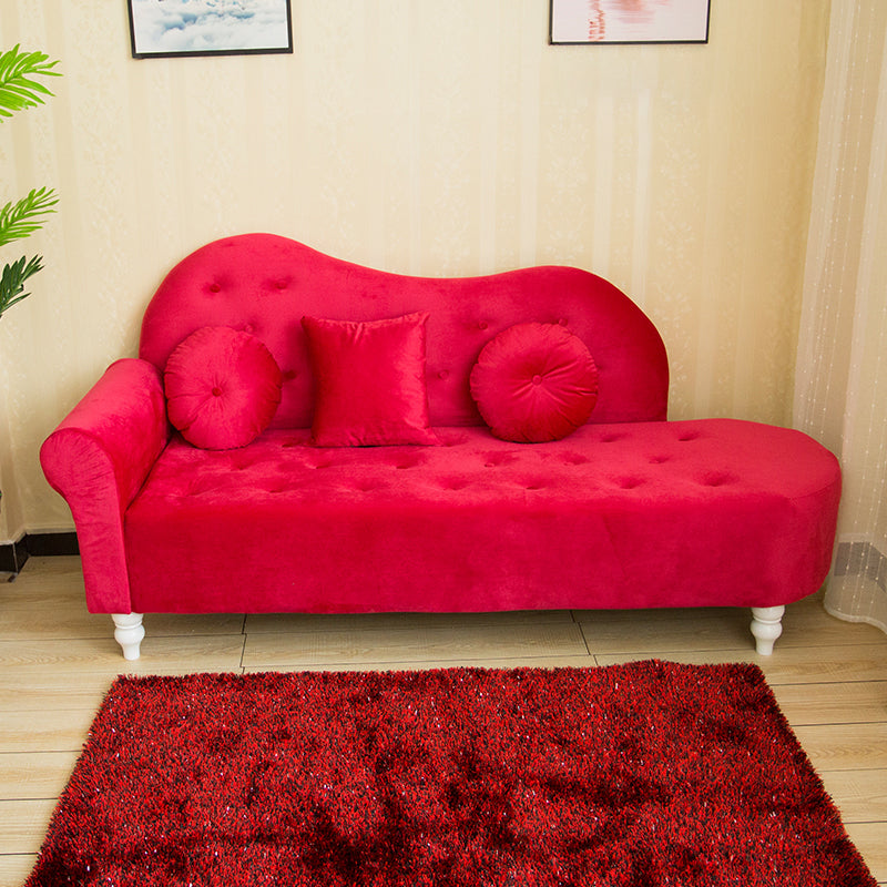 Glam Chaise Lounge Velvet Chaise Lounge Sofa for Living Room