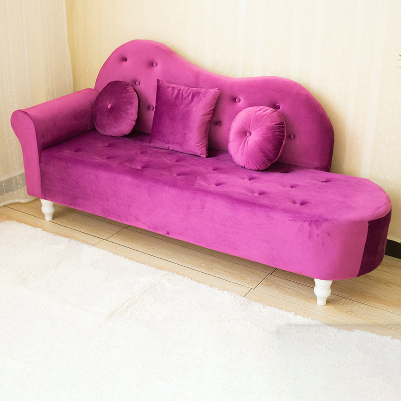 Glam Chaise Lounge Velvet Chaise Lounge Sofa for Living Room
