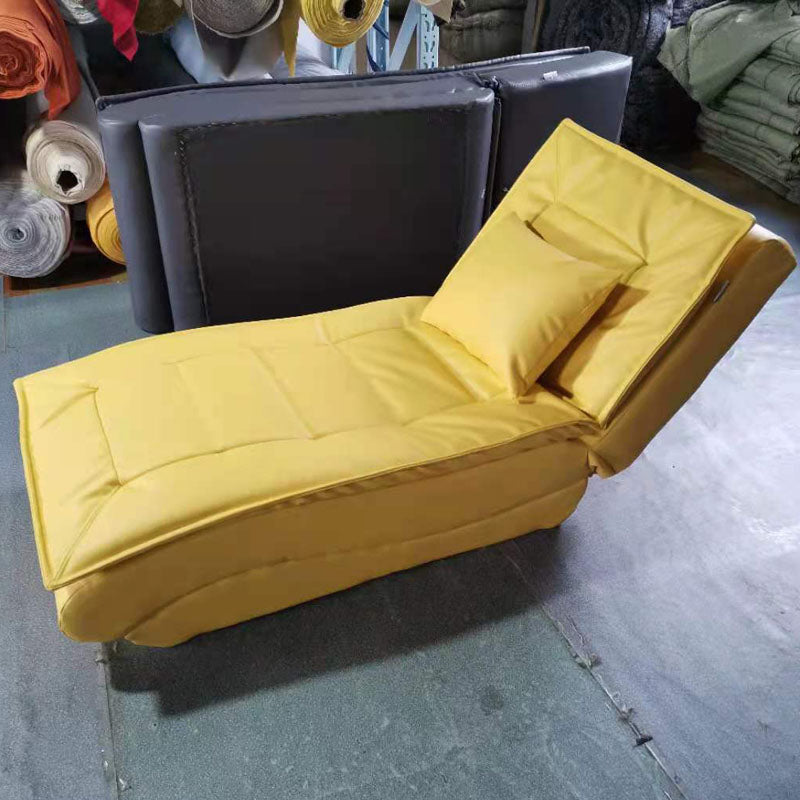 Modern Cushioned Chaise Lounge Armless Chaise for Bedroom and Living Room