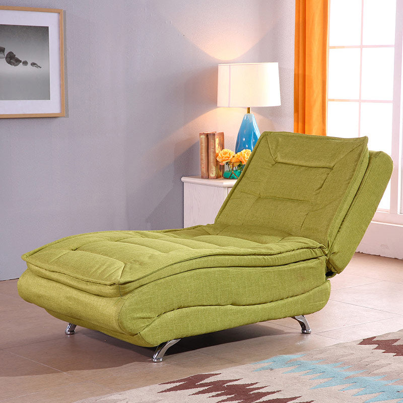 Modern Cushioned Chaise Lounge Armless Chaise for Bedroom and Living Room