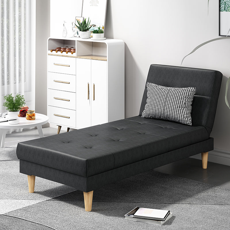 Scandinavian Chaise Lounge Solid Color Chaise Lounge Sofa Armless