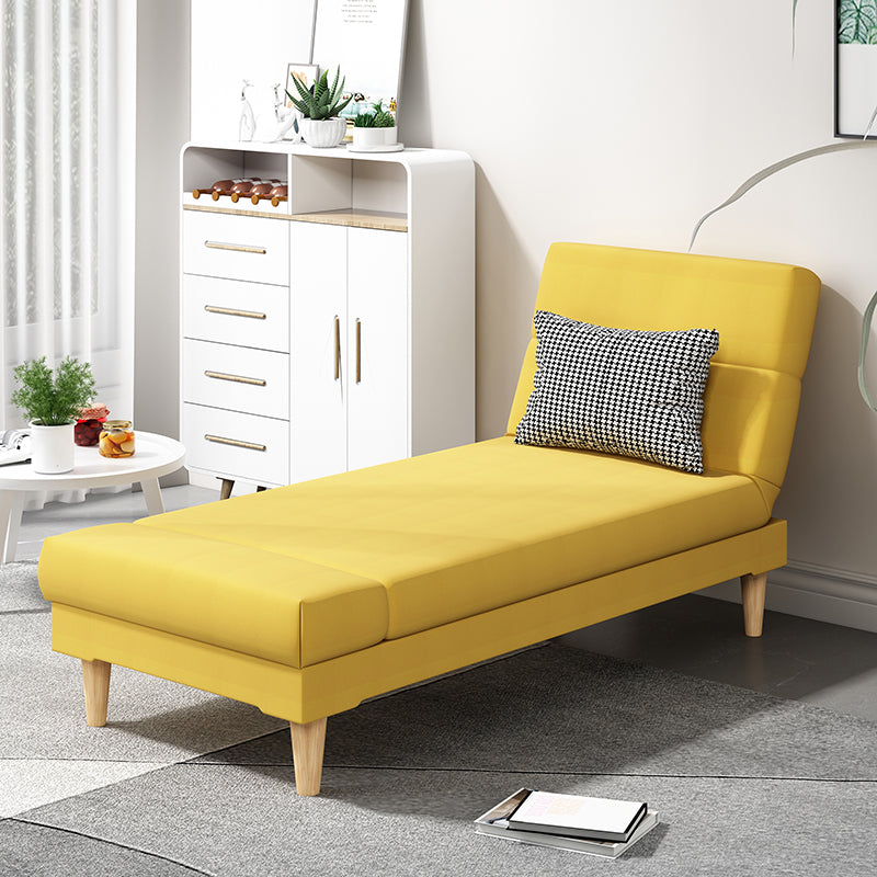 Scandinavian Chaise Lounge Solid Color Chaise Lounge Sofa Armless