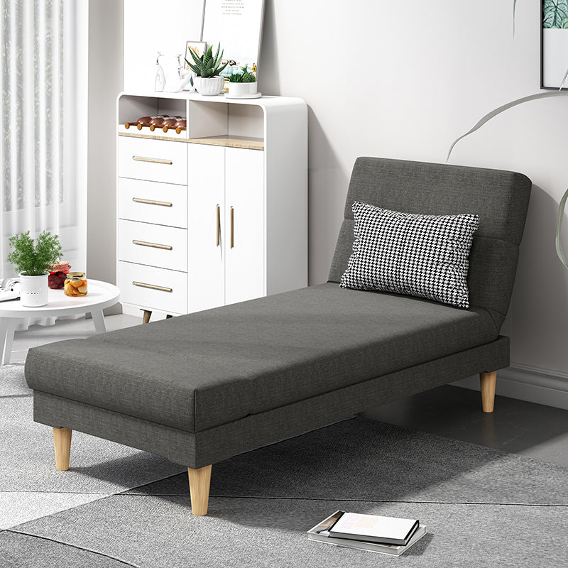 Scandinavian Chaise Lounge Solid Color Chaise Lounge Sofa Armless