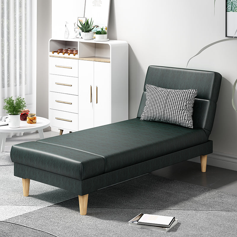 Scandinavian Chaise Lounge Solid Color Chaise Lounge Sofa Armless