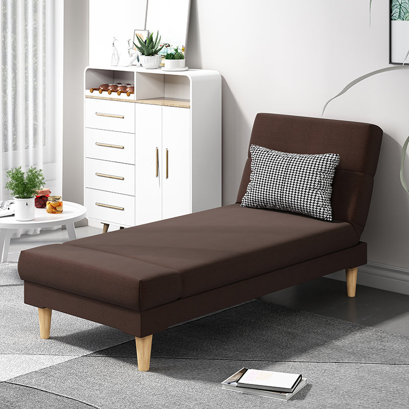 Scandinavian Chaise Lounge Solid Color Chaise Lounge Sofa Armless