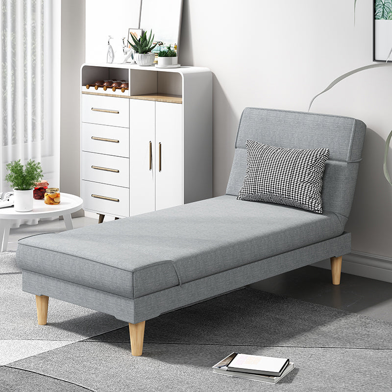 Scandinavian Chaise Lounge Solid Color Chaise Lounge Sofa Armless