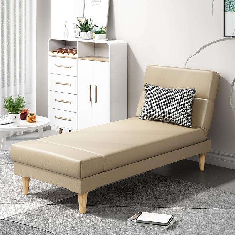 Scandinavian Chaise Lounge Solid Color Chaise Lounge Sofa Armless