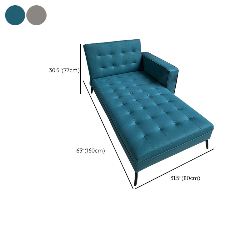 Modern Adjustable Standard Yoga Chaise with Accent Pillows Faux Leather Lounge Chair