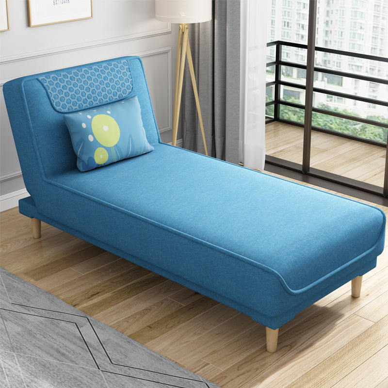 Living Room Armless Chaise Lounge Modern Chaise Lounge with Linen Upholster