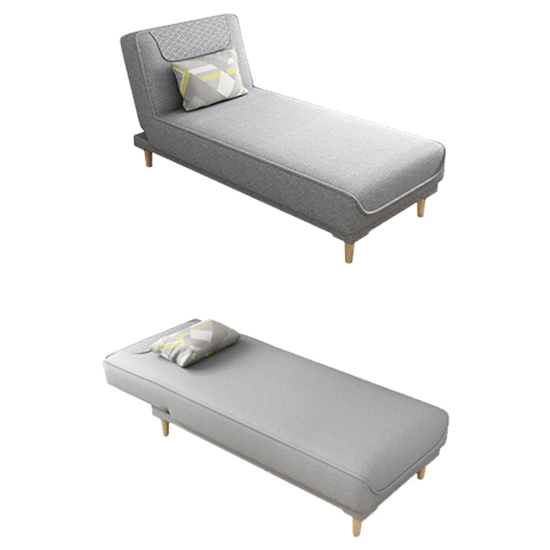 Living Room Armless Chaise Lounge Modern Chaise Lounge with Linen Upholster
